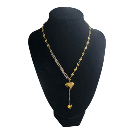 Collar Corazón Asimétrico - Equilibrio y Emoción