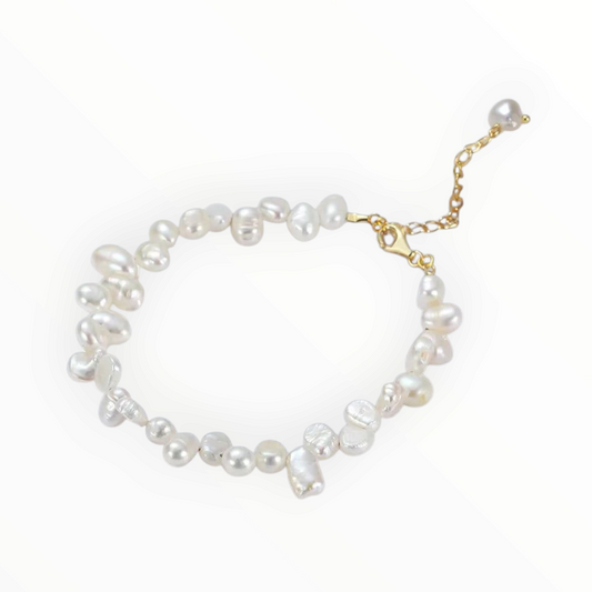 "Verdad Suave" - Pulsera con perlas de agua dulce