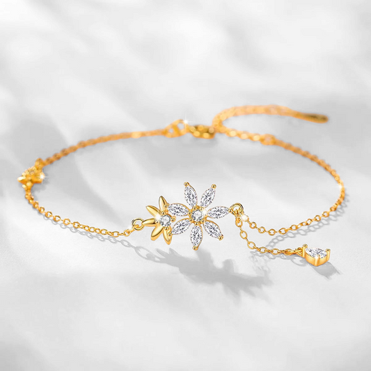 "Flor de Luz" - Elegante pulsera con flores